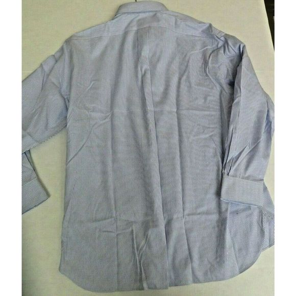 Ralph Lauren Men 18 34/35 Buttondown Shirt L/S Classic Fit Striped Blue White$90 - Picture 2 of 7